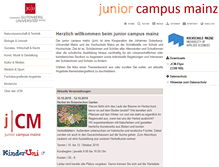 Tablet Screenshot of junior-campus-mainz.de